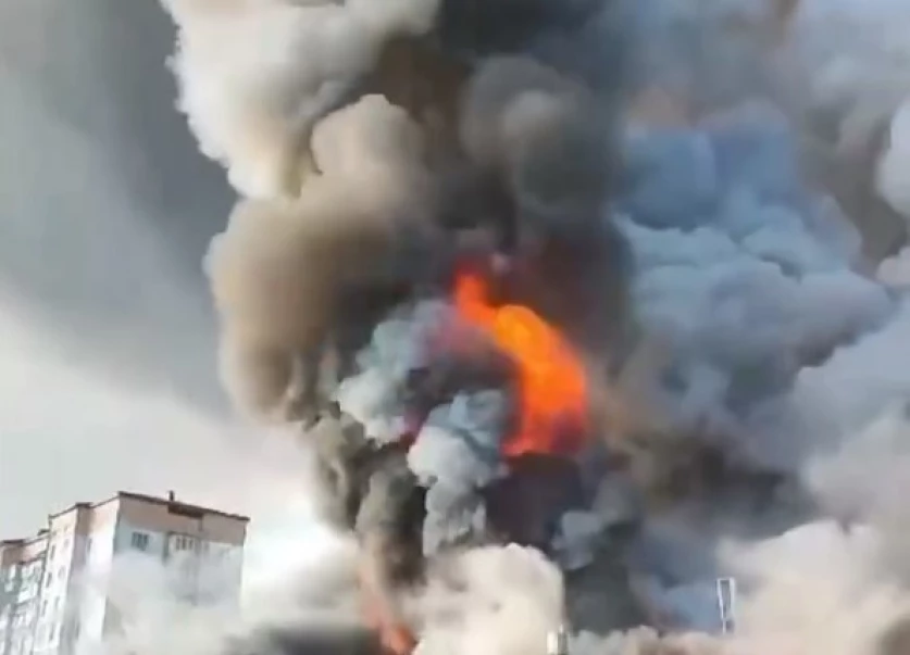 ՏԵՍԱՆՅՈՒԹ․ Հրդեհ՝ ՌԴ-ում․ բոցը տեսանելի է քաղաքի տարբեր հատվածներից