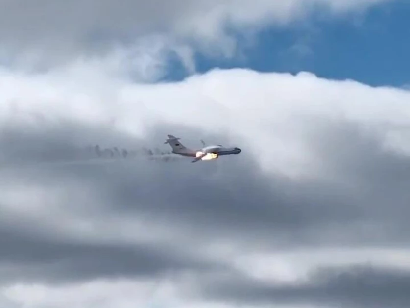ՏԵՍԱՆՅՈՒԹ. Իվանովոյի մարզում Իլ-76 ինքնաթիռի կործանման պահը