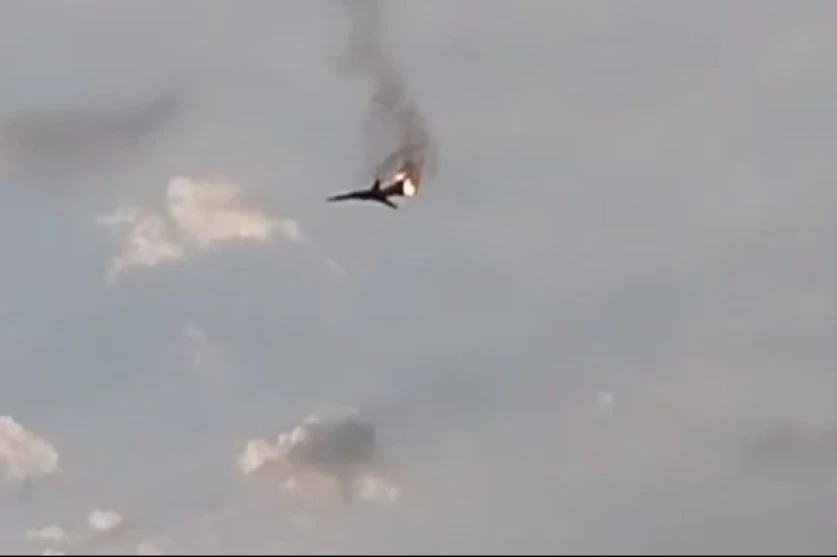 ՏԵՍԱՆՅՈՒԹ․ Ռուսաստանի օդատիեզերական ուժերի ինքնաթիռի կործանման պահը