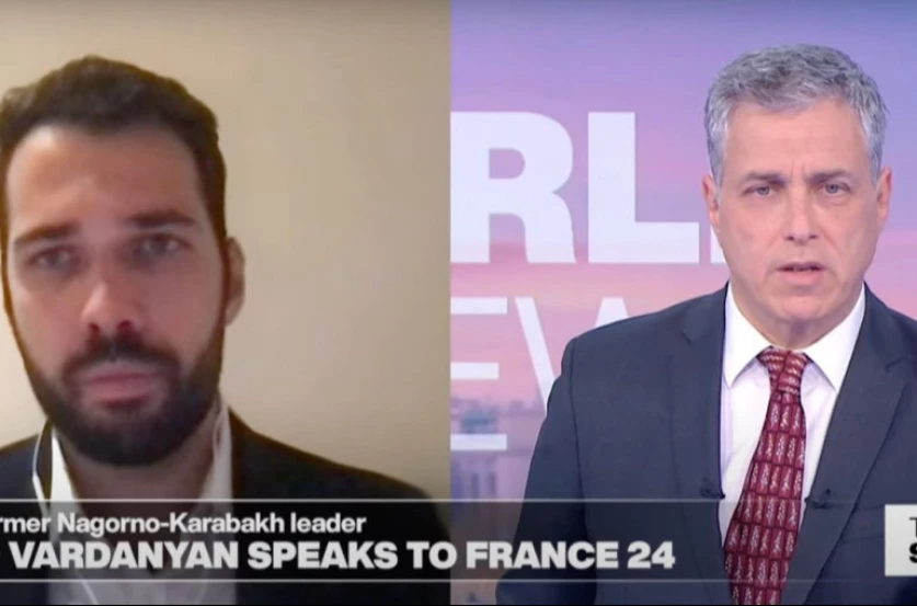 Դավիթ Վարդանյանը France 24-ի եթերում խոսել է Ռուբեն Վարդանյանի հացադուլի մասին