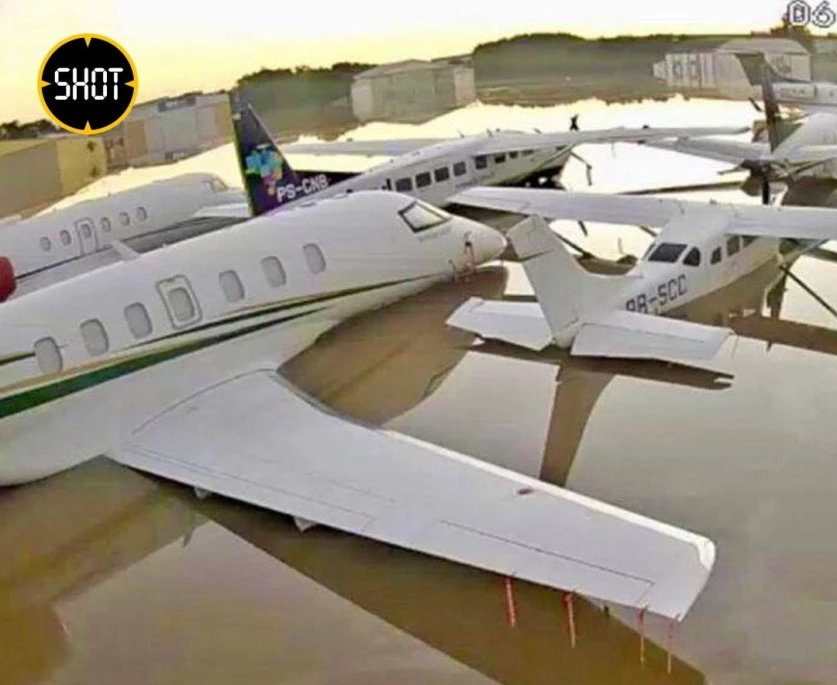 ՏԵՍԱՆՅՈՒԹ. Ինքնաթիռների հետ ջրի տակ է անցել Բրազիլիայի օդանավակայանը