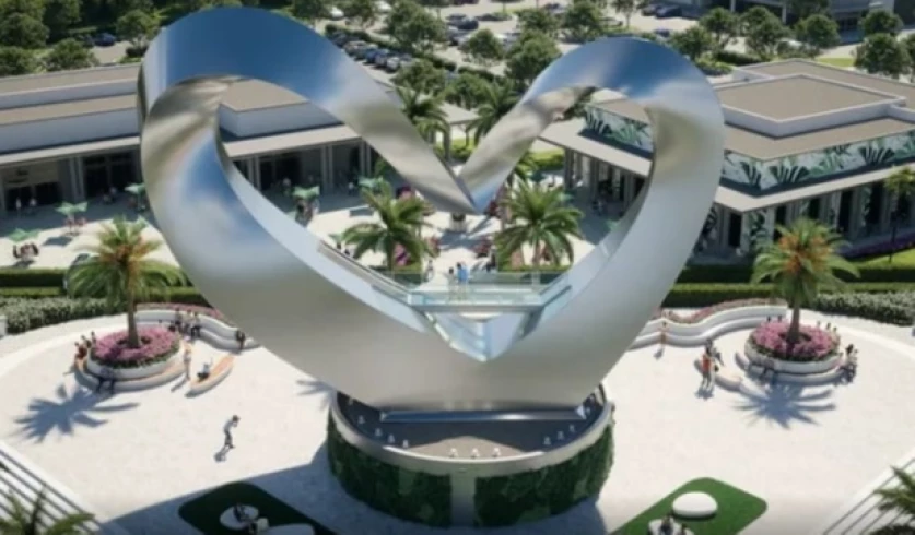 Ֆլորիդայում տեղադրվում է աշխարհի ամենաբարձր սրտաձև քանդակը