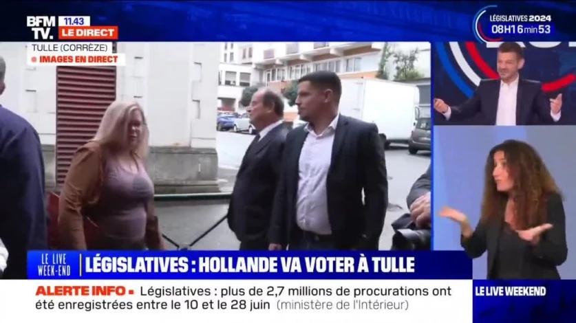 ՏԵՍԱՆՅՈՒԹ. Ֆրանսուա Օլանդը գնացել է ընտրության առանց փատաթղթերի. նա ստիպված է եղել սպասել ընտրատեղամասի մոտ
