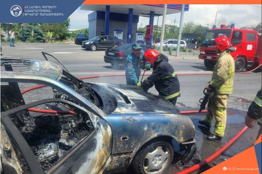 Շիրակի փողոցում այրվել է մեքենա. կան տուժածներ