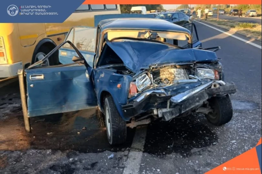 Վթար` Արմավիր-Մրգաշատ ավտոճանապարհին․ կան տուժածներ