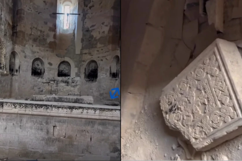 Ադրբեջանցիները վшնդալիզմի են ենթարկել Արցախում գտնվող Երից Մանկանց վանքը