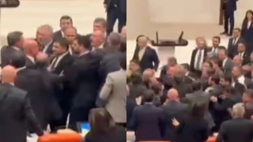 Ծեծկռտուք Թուրքիայի խորհրդարանում