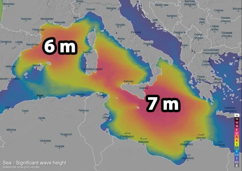 Միջերկրական ծովի մեծ մասում սպասվում է հզոր փոթորիկ. Լևոն Ազիզյան