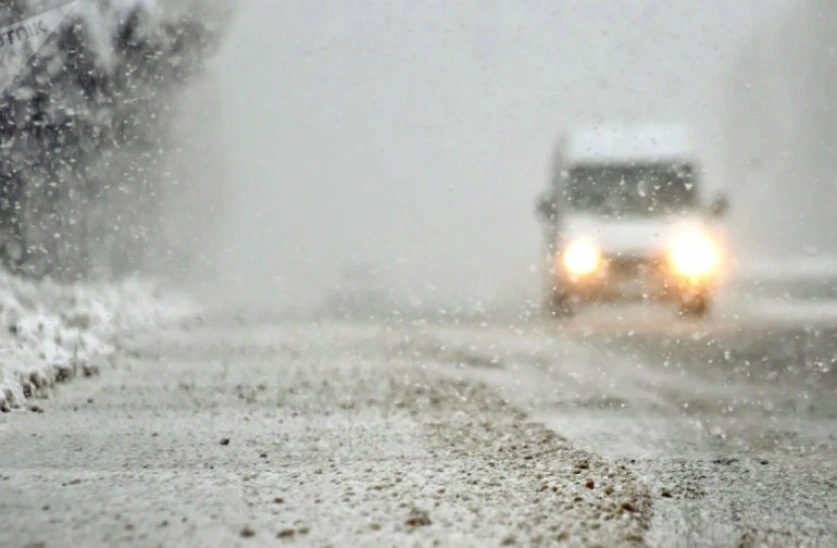 Արագածոտնի մարզի Աշտարակ քաղաքից մինչև Թալինի տարածք մառախուղ է