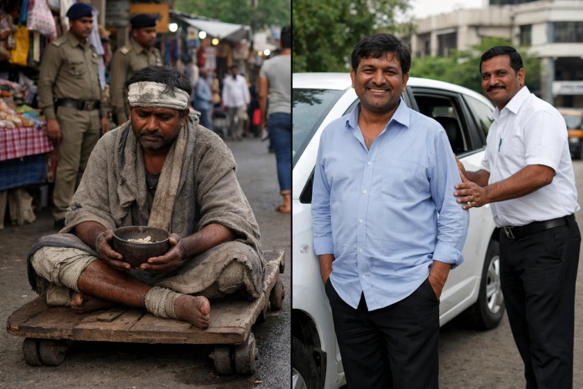 Մուրացկանն ունեցել է մի քանի տուն, ինչպես նաև ավտոմեքենա՝ անձնական վարորդով. Հնդկաստան