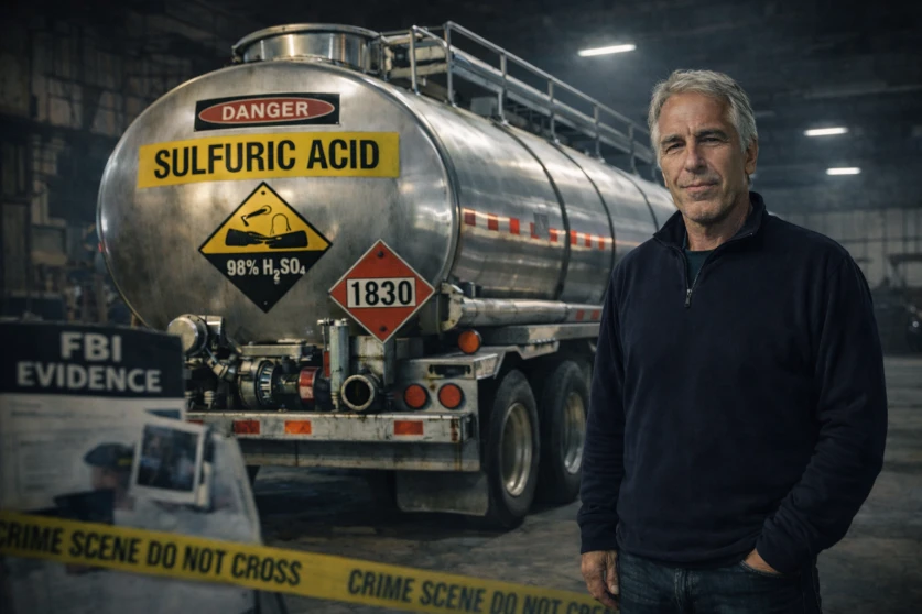 55 տարա ծծմբական թթու․ նոր մանրամասներ Էփշտեյնի սկանդալային գործից