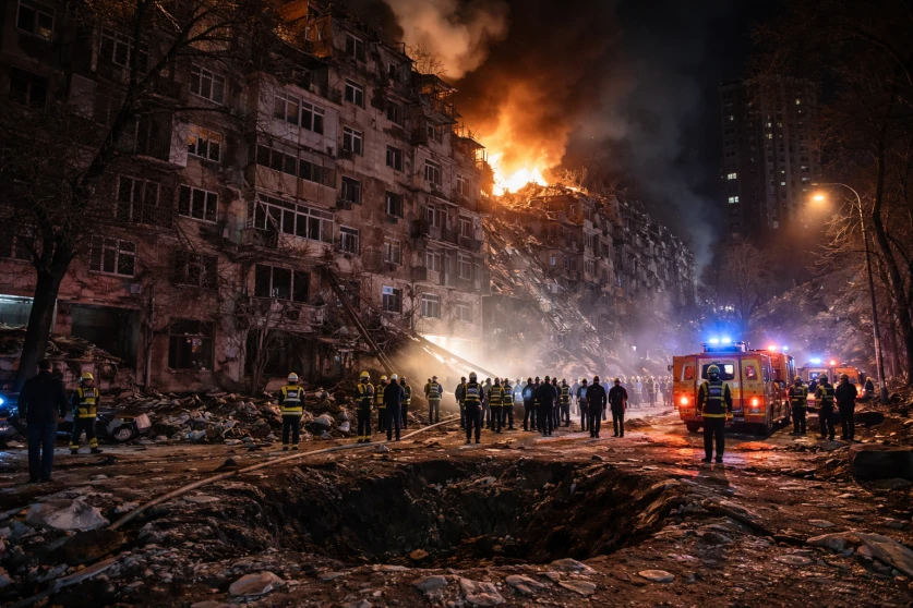 Կիևը ենթարկվել է զանգվածային հարձակման