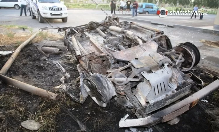 ԼՈՒՍԱՆԿԱՐ. Արարատի մարզում մեքենան վթարվելուց հետո հրդեհվել է. վարորդը մահացել է