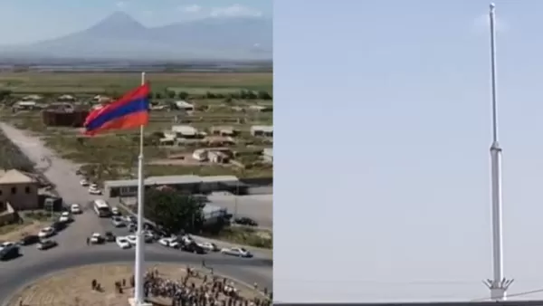 Երասխում տեղադրված եռագույնն «անհետացե՞լ է». համայնքապետը` տարածվող լուրի մասին