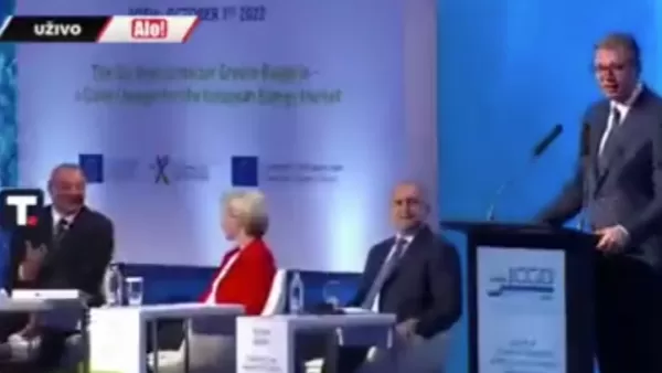 ՏԵՍԱՆՅՈՒԹ. ֆոն դեր Լյայենը և Վուչիչը ծիծաղում են Ալիևի հետ` ձևացնելով, թե ադրբեջանական ուժերը չեն սպանում հայերին