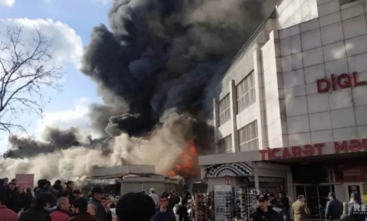 ՏԵՍԱՆՅՈՒԹ, ԼՈՒՍԱՆԿԱՐՆԵՐ. Ադրբեջանի առևտրի կենտրոններից մեկում հրդեհ է բռնկվել 