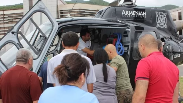 Տղամարդուն սանավիացիայի ուղղաթիռով ծայրահեղ ծանր վիճակում տեղափոխվել են Երևան