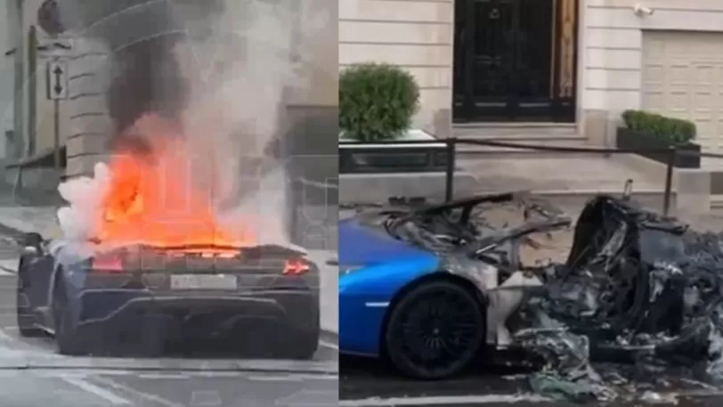 ՏԵՍԱՆՅՈՒԹ․ Մոսկվայի կենտրոնում Lamborghini-ի է այրվել․ այն մեկ օրով էր վարձակալած