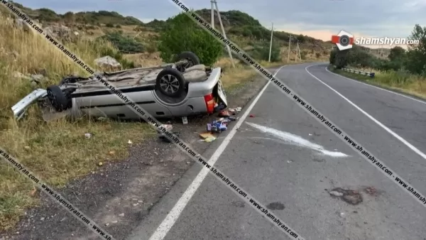  Գեղարքունիքի մարզում ՊՆ 34-ամյա ծառայողը Opel-ով բախվել է քարերին և գլխիվայր շրջվել. կա 8 վիրավոր