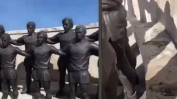 Գողացել են «Արարատ-73» արձանախմբի վերևի շարքի ֆուտբոլիստների արձանները