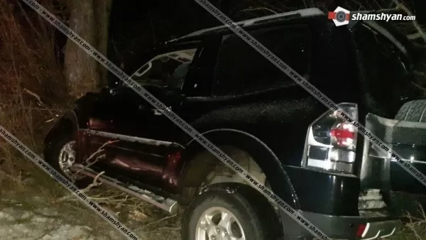 Մահվան ելքով ավտովթար Կոտայքում. 44-ամյա վարորդը Mitsubishi Pajero-ով բախվել է ծառին