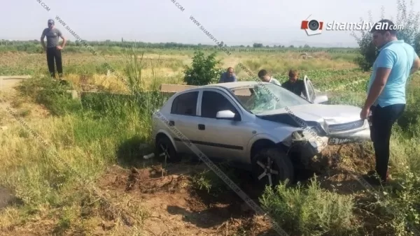 Opel-ով վթարի է ենթարկվել և հայտվել դաշտում․ կա 5 վիրավոր