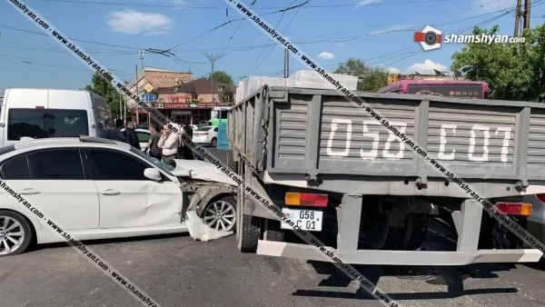 Խոշոր ու շղթայական ավտովթար՝ Երևանում. բախվել են 5 մեքենաներ. վիրավորները անչափահասներ են. Shamshyan. com