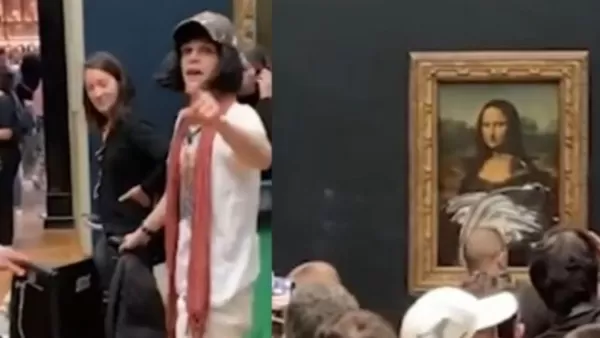 ՏԵՍԱՆՅՈՒԹ․ Լուվրում պարիկով տղամարդը տորթ է նետել «Մոնա Լիզա» կտավի վրա