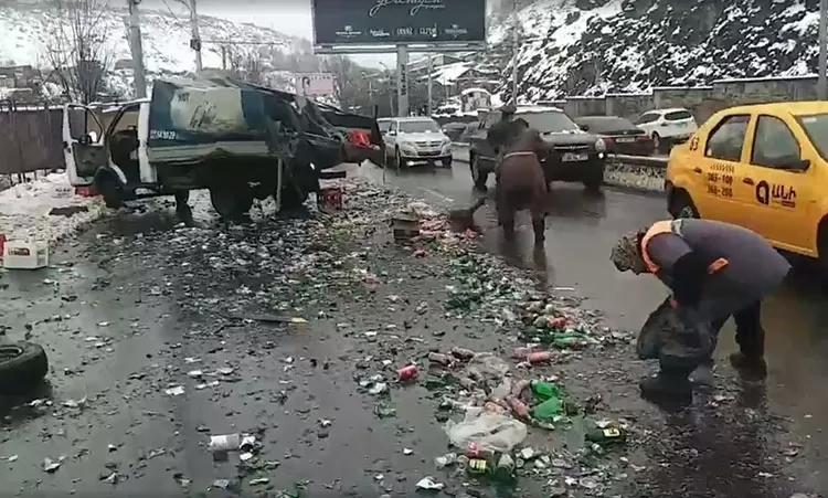 Խոշոր վթար Մյասնիկյան պողոտայում.վթարի պատճառը ձյունը չէ.Հակոբ Կարապետյան