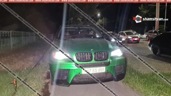 Երևանում 29-ամյա վարորդը BMW X6-ով Իսակովի պողոտայում «զվռնում էր» մայթերով.. Shamshyan.com