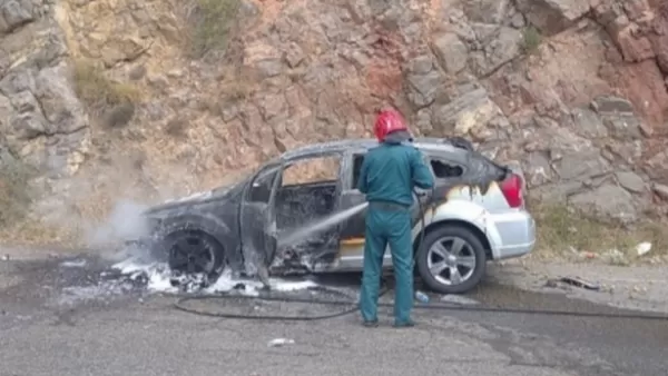 Տիգրանաշեն գյուղի մոտակայքում այրվել է Dodge Caliber մակնիշի ավտոմեքենա  