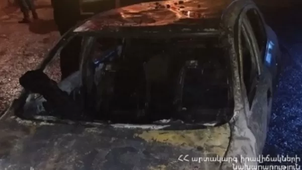 Դիլիջանի ավտոտնակներից մեկում հրդեհ է բռնկվել, կայանած մեքենան այրվել է