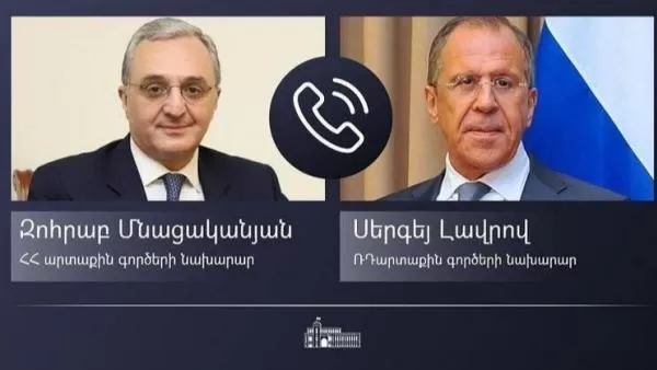 Զոհրաբ Մնացականյանը հեռախոսազրույց է ունեցել Սերգեյ Լավրովի հետ  