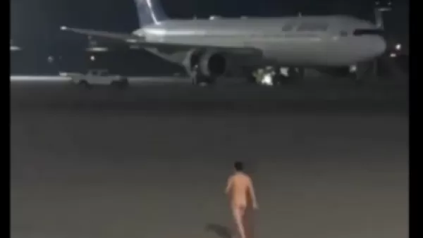 18+ ՏԵՍԱՆՅՈՒԹ․ Հարբած տղամարդը մերկ զբոսնել է Ալմաթիի օդանավակայանում