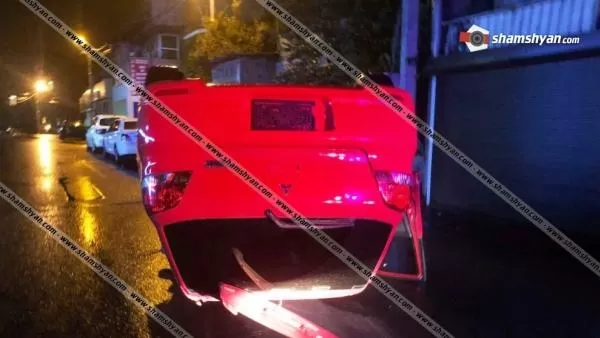 Խոշոր ավտովթար Երևանում. 30–ամյա վարորդը Mitsubishi-ով բախվել է BMW-ին և գլխիվայր շրջվել. կա վիրավոր. Shamshyan. com