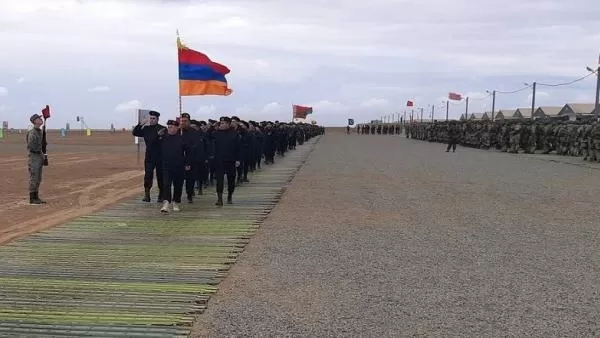 Հայ զինծառայողները մասնակցել են «Կովկաս -2020» զորավարժությունների բացման արարողությանը
