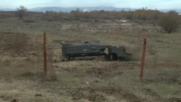 «Ուրան-6» ռոբոտն առաջին անգամ գործարկվում է ռուսական սակրավորների կողմից ԼՂ-ում ականազերծման ընթացքում 
