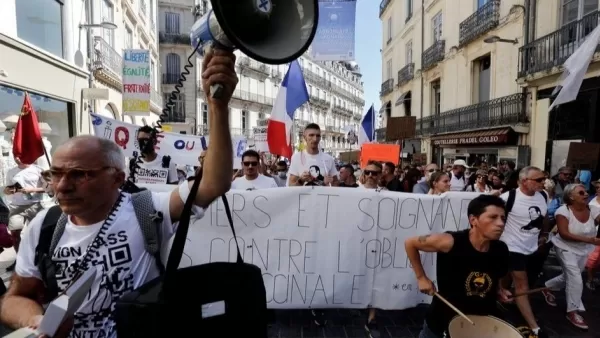 Ֆրանսիայում զանգվածային ցույցեր են պատվաստումների դեմ 