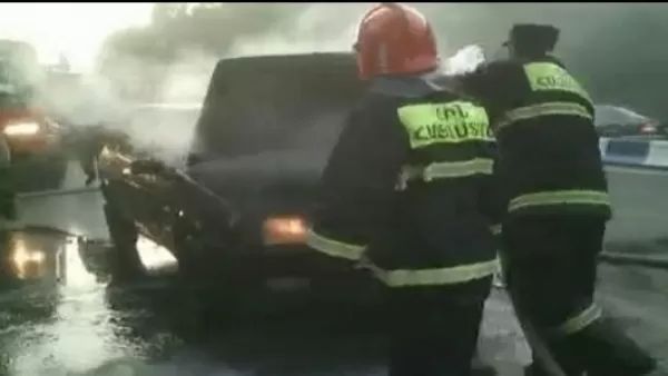 «Գրանդ Սպորտ» ընկերության մոտակայքում մեքենան այրվել է