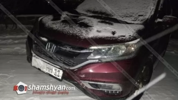 Ձորաղբյուրում BMW-ն բախվել է ԱԺ պատգամավոր Հրաչյա Հակոբյանին սպասարկող Honda CRV-ին