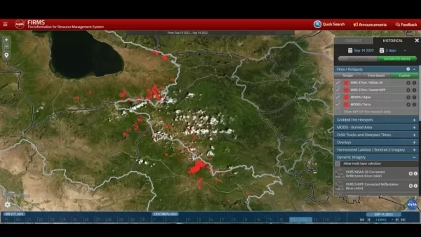 ՆԱՍԱ-ն հրապարակել է Հայաստանում Ադրբեջանի հարձակման հետևանքով առաջացած հրդեհները ներկայացնող քարտեզ