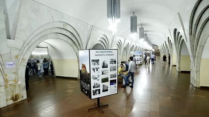 Վնասվել է մետրոյի «Հանրապետության հրապարակ» կայարանի պատը