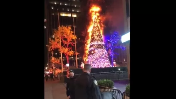 ՏԵՍԱՆՅՈՒԹ․  Երիտասարդը Նյու Յորքում այրել է հսկայական տոնածառը