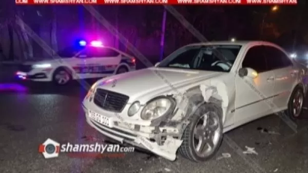 Ավտովթար Երևանում. բախվել են Mercedes-ն ու Nissan-ը. 3 ամսական երեխան տեղափոխվել է հիվանդանոց