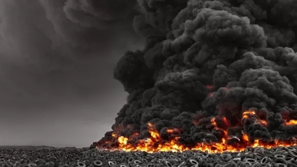 ՏԵՍԱՆՅՈՒԹ. Քուվեյթում այրվում է անվադողերի` աշխարհում ամենամեծ աղբավայրը
