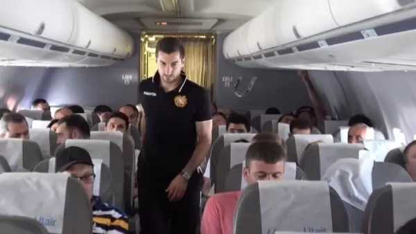 ՏԵՍԱՆՅՈՒԹ Հայաստանի հավաքականի ինքնաթիռի սրահից