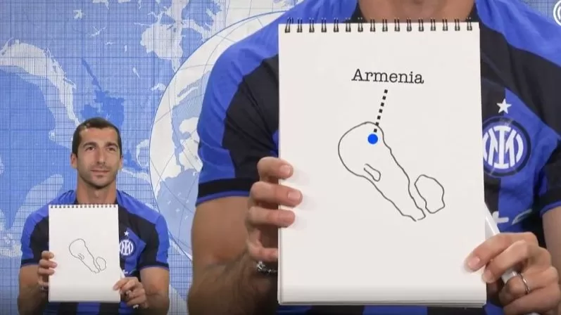 ՏԵՍԱՆՅՈՒԹ. Ադրբեջանում չեն մարսել Մխիթարյանի նկարած քարտեզը. բողոք են ուղարկել ՈՒԵՖԱ և Իտալիայի ֆուտբոլի ֆեդերացիա