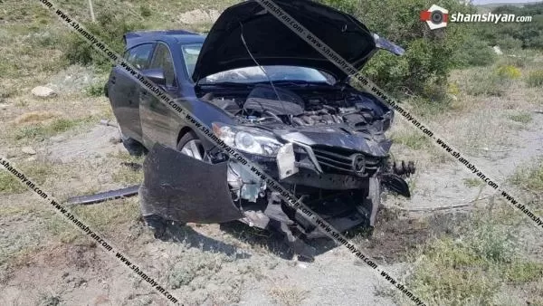 Արտակարգ դեպք Գեղարքունիքի մարզում. վարորդը Mazda-ով բախվել է կովին և հայտնվել դաշտում. կան վիրավորներ