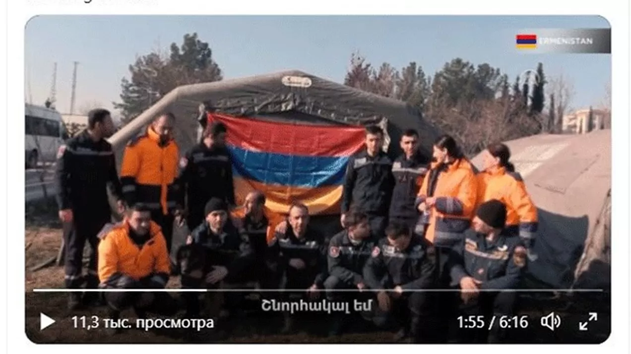 ՏԵՍԱՆՅՈՒԹ. Չավուշօղլուն հայերենով շնորհակալություն է հայտնել հայ փրկարարներին