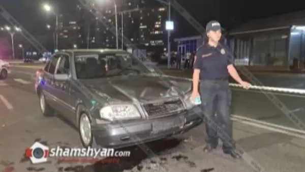 Արտակարդ դեպք Երևանում. Mercedes-ի վարորդը Հրազդան տոնավաճառի դիմաց վրաերթի է ենթարկել 3 հետիոտնի
